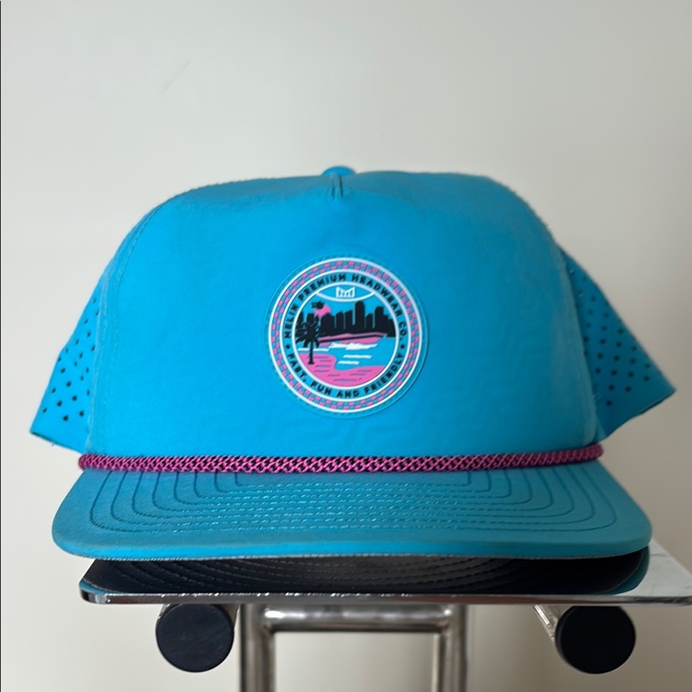 Blue and Pink Melin hat